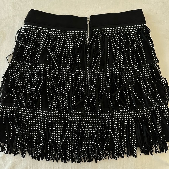 HONEY Studded Fringe Mini Skirt - Picture 7 of 7